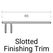 Knotwood Cladding Slotted Finishing Trim Top Large Male 6500mm